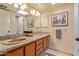 Bathroom with double vanity and granite countertop at 1412 E Commodore Pl, Tempe, AZ 85283