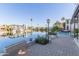 Canal-front patio with seating at 1412 E Commodore Pl, Tempe, AZ 85283