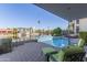 Relaxing pool area with canal view at 1412 E Commodore Pl, Tempe, AZ 85283