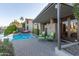 Backyard oasis with a pool and patio furniture at 1412 E Commodore Pl, Tempe, AZ 85283