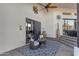 Relaxing outdoor patio with seating area at 14236 E Ranch Rd, Scottsdale, AZ 85262
