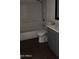 Bathroom features gray vanity, tile flooring and shower/tub combo at 18202 N Cave Creek Rd # 128, Phoenix, AZ 85032