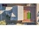 Aerial view shows house and putting green in the backyard at 1976 S 172Nd Ln, Goodyear, AZ 85338