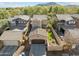 Aerial view showing a two-story house with a backyard and detached garage at 21150 W Prospector Way, Buckeye, AZ 85396