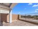 Spacious covered patio featuring brick pavers and view fencing at 4419 N 203Rd Ave, Buckeye, AZ 85396