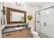 Modern bathroom with walk-in shower, updated vanity, and stylish decor at 5250 E Deer Valley Dr # 450, Phoenix, AZ 85054