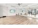 Bright yoga studio with wood floors and large mirror at 5250 E Deer Valley Dr # 450, Phoenix, AZ 85054