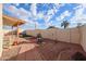 Backyard with patio, fire pit, and artificial turf at 8749 E Willetta St, Scottsdale, AZ 85257