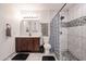 Bathroom with shower, toilet and vanity at 8749 E Willetta St, Scottsdale, AZ 85257