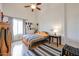 Cozy bedroom with a single bed and decorative wall at 8749 E Willetta St, Scottsdale, AZ 85257