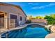 Inviting kidney-shaped pool with a large backyard at 8903 N 57Th Dr, Glendale, AZ 85302
