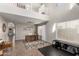 Bright home office with a large desk, yoga mat, and plenty of natural light at 2838 E Shady Spring Trl, Phoenix, AZ 85024