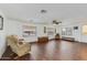 Spacious living room with wood flooring and comfy seating at 305 S Val Vista Dr # 417, Mesa, AZ 85204