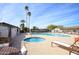 Community pool and spa with lounge chairs at 305 S Val Vista Dr # 417, Mesa, AZ 85204