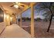 Covered back patio with ceiling fans and view of backyard at 38913 N 21St Ave, Phoenix, AZ 85086