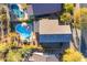 Aerial view of house with pool and neighboring homes at 4529 E Coyote Wash Dr, Cave Creek, AZ 85331