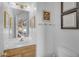 Small half bathroom with a single sink and toilet at 4529 E Coyote Wash Dr, Cave Creek, AZ 85331
