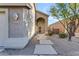 Front entrance with a walkway leading to a double door entry at 4529 E Coyote Wash Dr, Cave Creek, AZ 85331