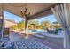 Relaxing covered patio overlooking the refreshing pool at 4529 E Coyote Wash Dr, Cave Creek, AZ 85331