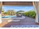 Inviting backyard oasis with a sparkling pool and patio seating at 4529 E Coyote Wash Dr, Cave Creek, AZ 85331