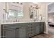 Double vanity bathroom with a modern design at 4605 E Orange Dr, Phoenix, AZ 85018