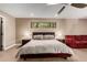 Bright bedroom with a king-size bed and relaxing decor at 4605 E Orange Dr, Phoenix, AZ 85018