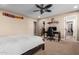 Comfortable bedroom with a built-in desk and closet at 4605 E Orange Dr, Phoenix, AZ 85018