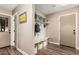 Inviting entryway with built-in bench and storage at 4605 E Orange Dr, Phoenix, AZ 85018