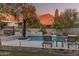 Resort-style pool and spa with a sauna and mountain views at 4605 E Orange Dr, Phoenix, AZ 85018
