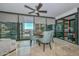 Modern dining area with city views and access to a balcony at 4808 N 24Th St # 1123, Phoenix, AZ 85016