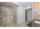 Large walk-in shower with glass enclosure and tiled walls at 4808 N 24Th St # 1123, Phoenix, AZ 85016