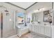 Bathroom with double sinks, soaking tub, and shower at 6752 E Las Mananitas Dr, Gold Canyon, AZ 85118