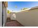 Small, secluded patio area at 6945 E Glenrosa Ave, Scottsdale, AZ 85251
