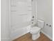 Clean bathroom with a shower/tub combo at 703 W Magena Dr, San Tan Valley, AZ 85140