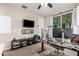 Bright home office features built-in shelving and ample workspace at 750 W Flintlock Way, Chandler, AZ 85286