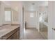 Modern bathroom with double vanity and a large shower at 10249 E Ulysses Ave, Mesa, AZ 85212