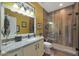 Spa-like bathroom with a large walk-in shower and granite vanity at 15938 W Summerwalk Dr, Surprise, AZ 85374