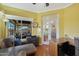 Spacious home office with a view of the backyard patio at 15938 W Summerwalk Dr, Surprise, AZ 85374