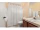 Bathroom with shower/tub combo and vanity at 18438 N 19Th St, Phoenix, AZ 85022