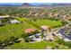Aerial view of a community park with baseball field and playground at 30213 N 124Th Ln, Peoria, AZ 85383