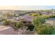 Aerial view of house and backyard, highlighting its location and landscaping at 30213 N 124Th Ln, Peoria, AZ 85383