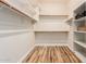 Large walk-in closet with shelving and hanging rods at 30213 N 124Th Ln, Peoria, AZ 85383