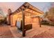 Hot tub on patio under pergola with string lights at 30213 N 124Th Ln, Peoria, AZ 85383