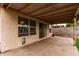 Covered patio with access to the backyard at 3041 E Wahalla Ln, Phoenix, AZ 85050