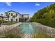 Backyard of a two-story home featuring a pool and an outdoor kitchen, perfect for entertaining guests at 3322 N Valencia Ln, Phoenix, AZ 85018