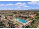 Resort-style community pool, water slide, tennis courts, and clubhouse at 3457 E Virgil Dr, Gilbert, AZ 85298