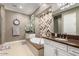 Modern bathroom with a walk-in shower and stylish tile at 36709 N Stoneware Dr, San Tan Valley, AZ 85140