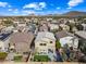 Aerial view of a house and backyard, mountain backdrop at 3743 W Wayne Ln, Anthem, AZ 85086