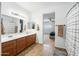 Spacious bathroom with double sinks and a separate shower at 3743 W Wayne Ln, Anthem, AZ 85086