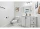 Clean bathroom with hexagon tile floor and white vanity at 3743 W Wayne Ln, Anthem, AZ 85086